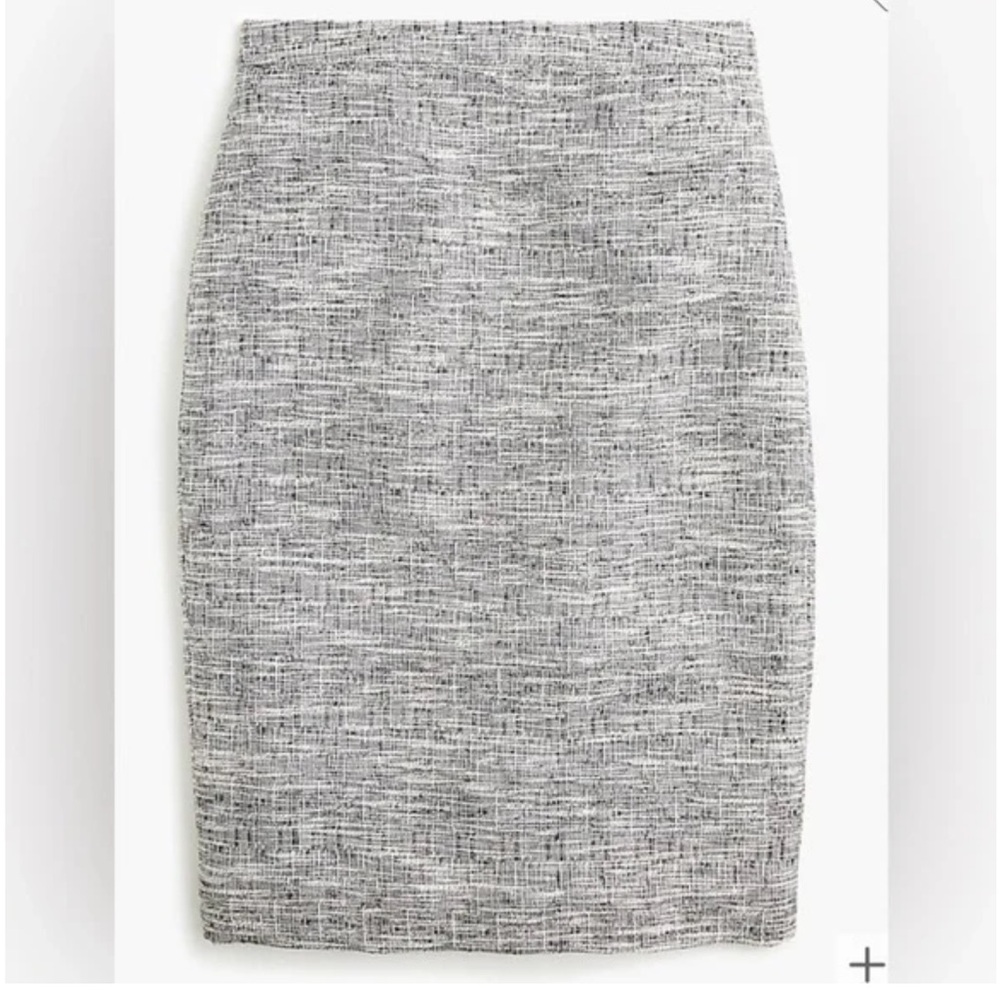 J. Crew 365 Gray Tweed Pencil Skirt - 6
